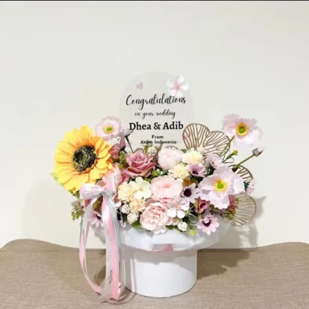 Bloom Box Akrilik Ucapan Wedding Sumba Timur